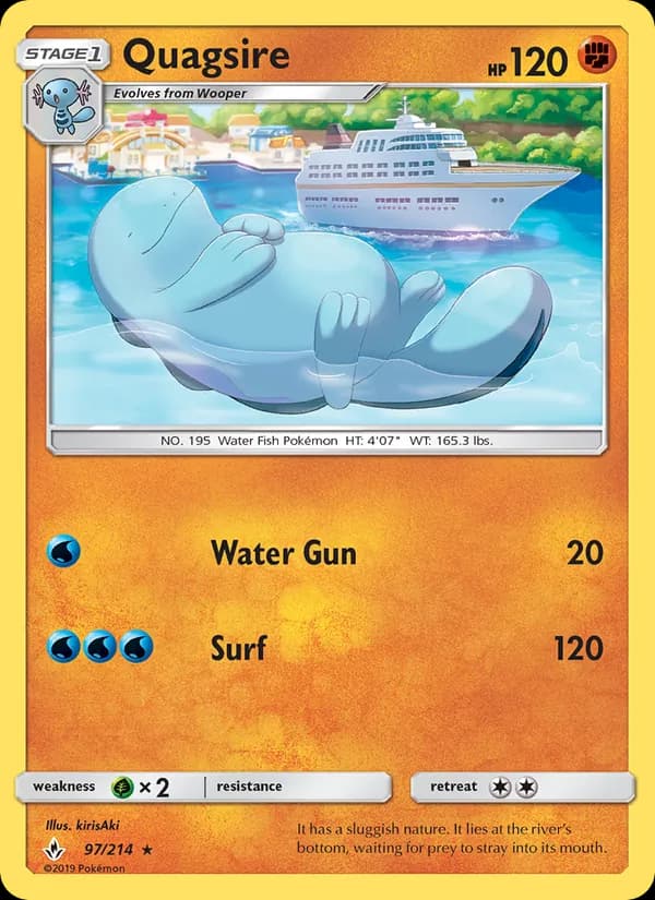 Quagsire card in English