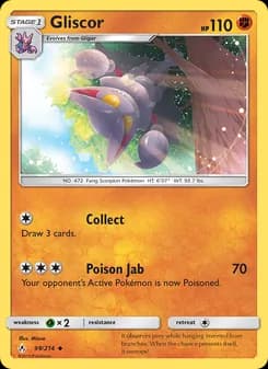Gliscor card in English