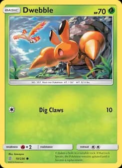 Dwebble card in English