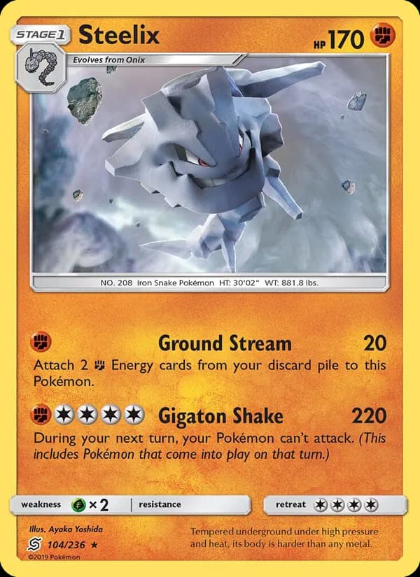 Steelix card in English