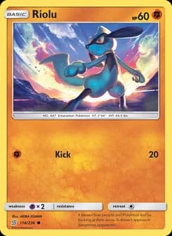 Riolu card in English