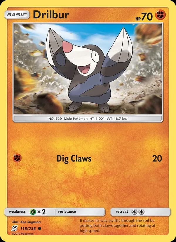 Drilbur card in English