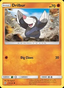 Drilbur card in English