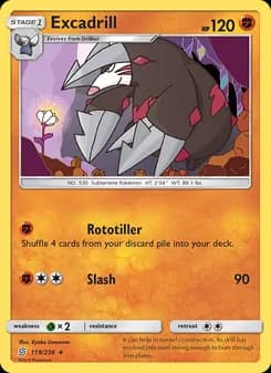 Excadrill card in English