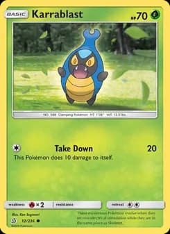 Karrablast card in English