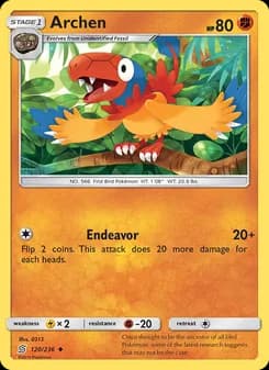Archen card in English