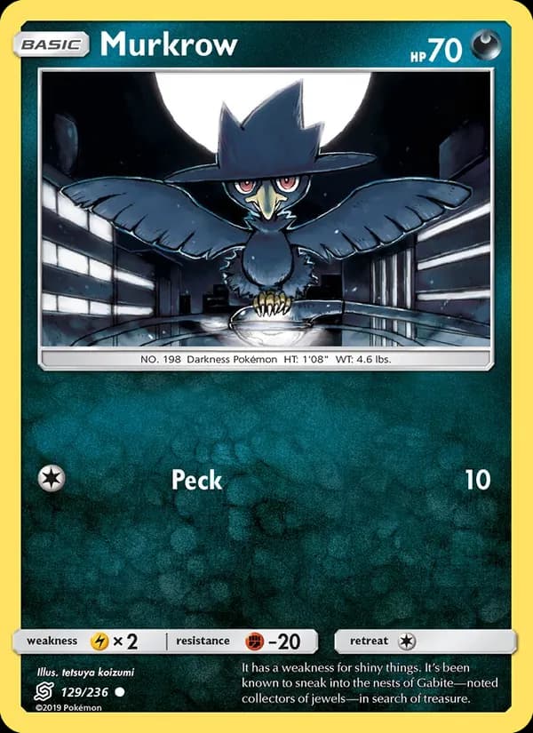 Murkrow card in English