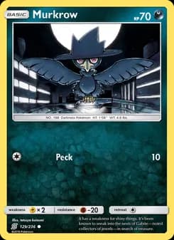 Murkrow card in English