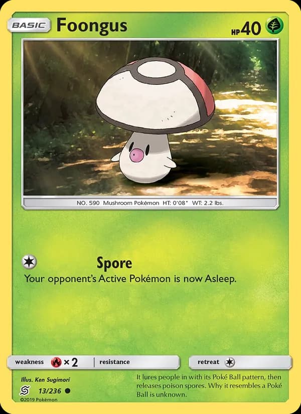 Foongus card in English