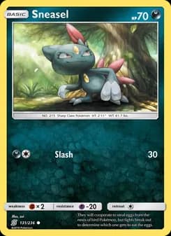 Sneasel card in English