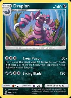 Drapion card in English
