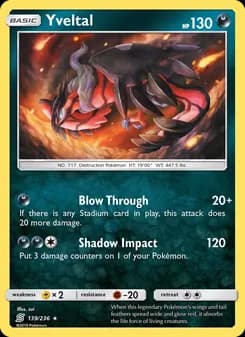 Yveltal card in English