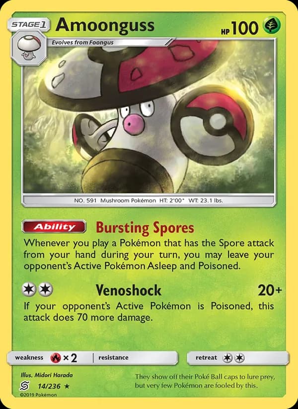 Amoonguss card in English