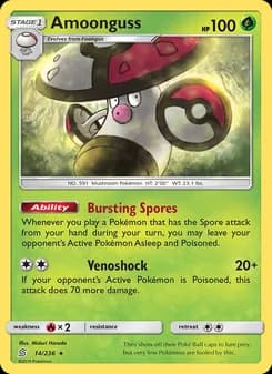 Amoonguss card in English