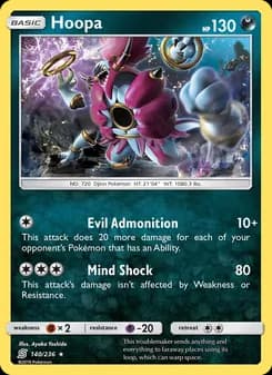 Hoopa card in English