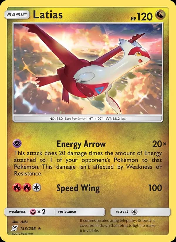 Latias card in English