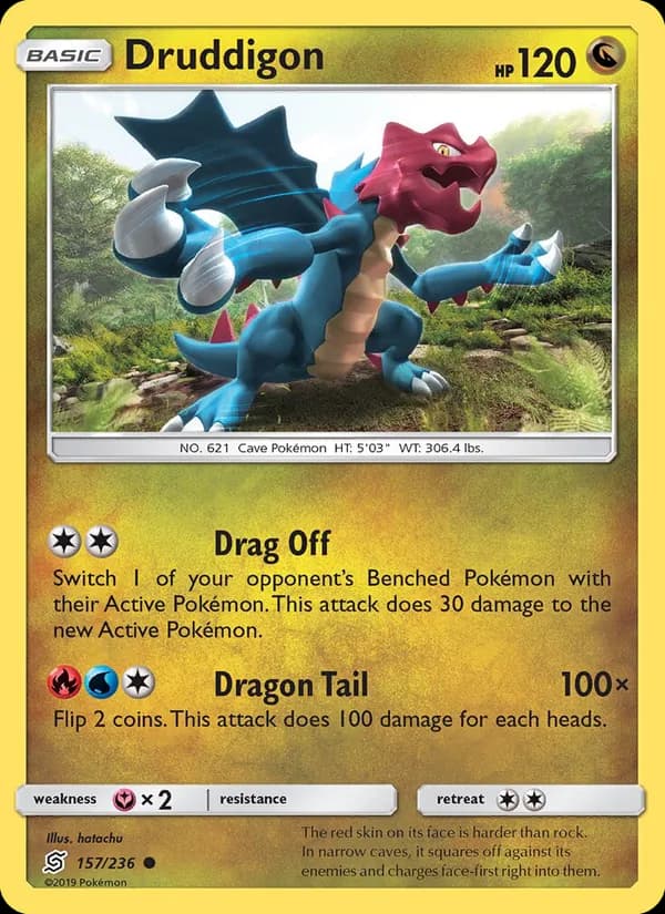Druddigon card in English