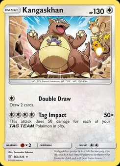 Kangaskhan card in English