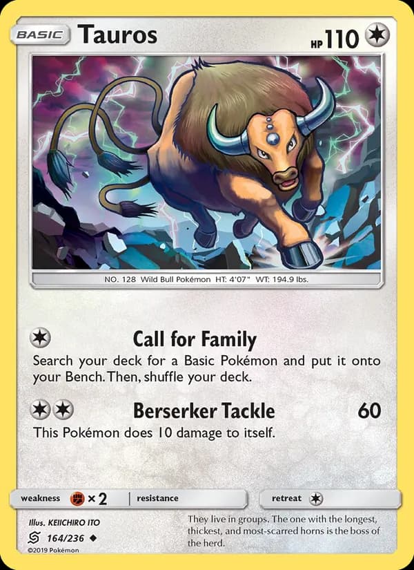 Tauros card in English