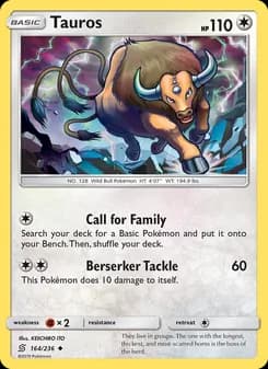 Tauros card in English