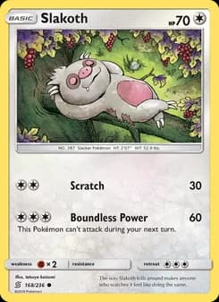 Slakoth card in English