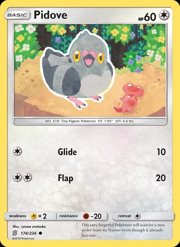 Pidove card in English