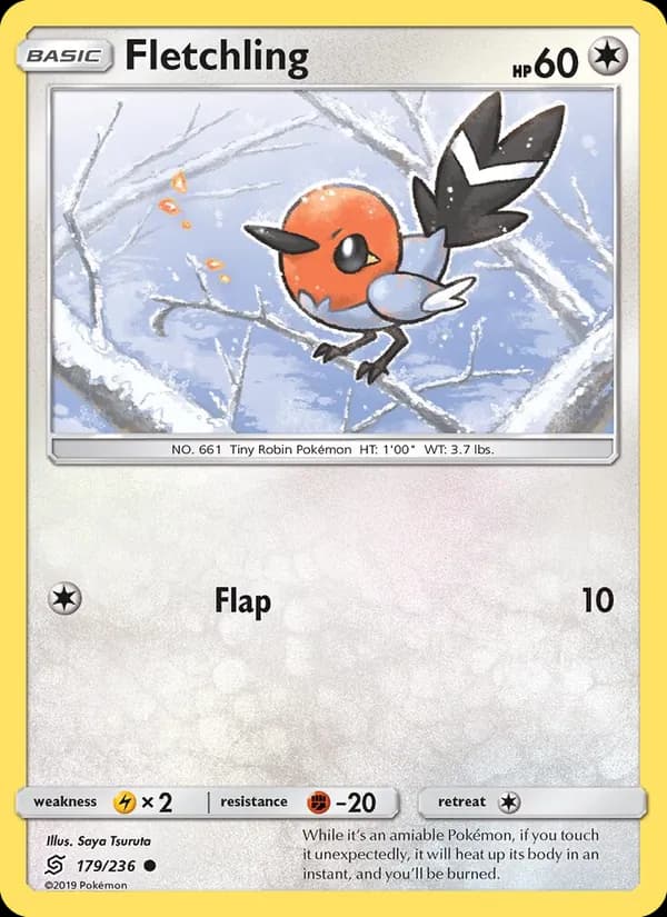 Fletchling card in English