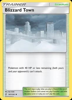 Blizzard Town card in English