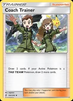 Coach Trainer card in English