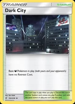 Dark City card in English