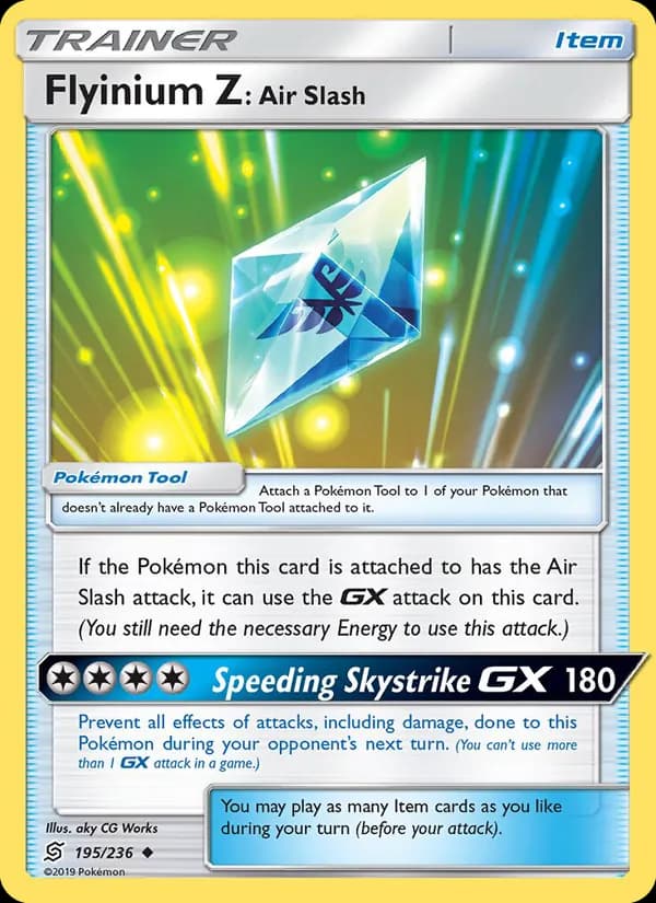 Flyinium Z: Air Slash card in English