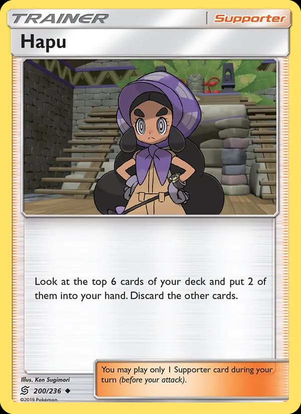 Hapu card in English