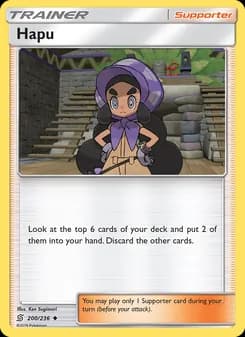 Hapu card in English