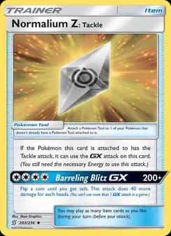 Normalium Z: Tackle card in English