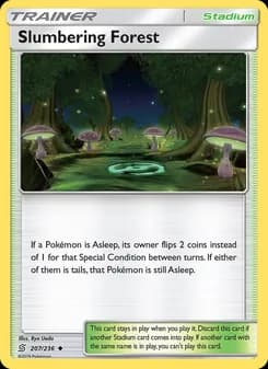 Slumbering Forest card in English