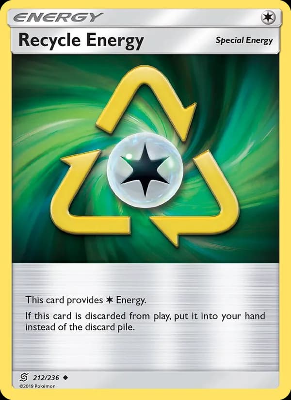 Recycle Energy card in English