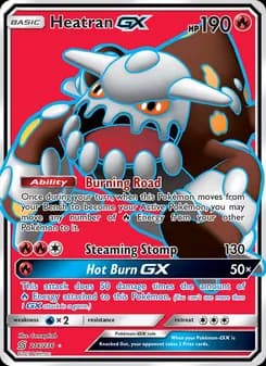 Heatran GX card in English