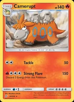Camerupt card in English
