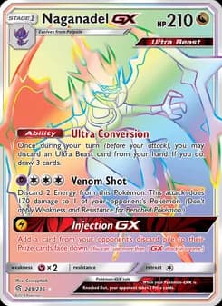 Naganadel GX card in English