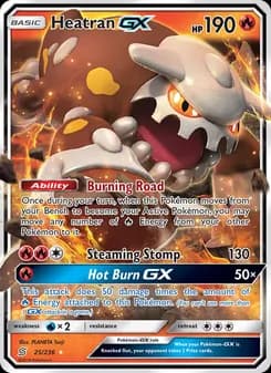 Heatran GX card in English