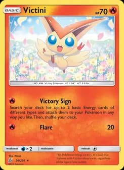 Victini card in English