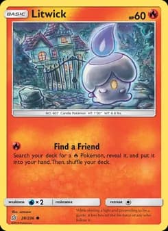 Litwick card in English