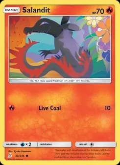 Salandit card in English