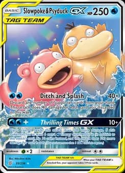 Slowpoke & Psyduck GX card in English