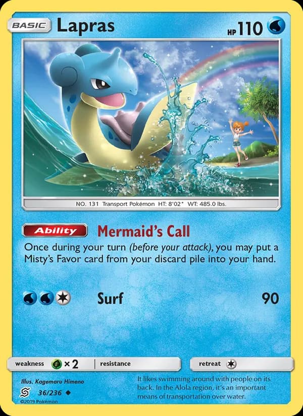 Lapras card in English