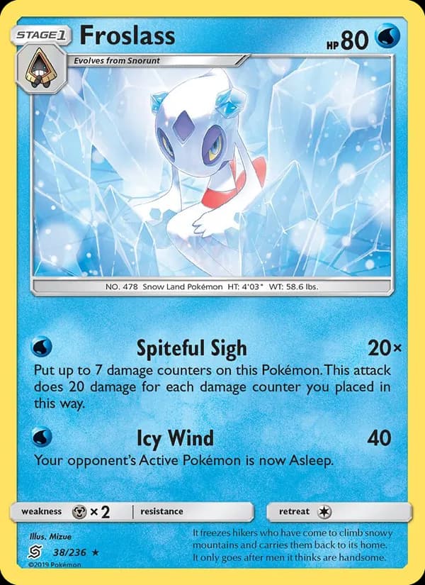 Froslass card in English