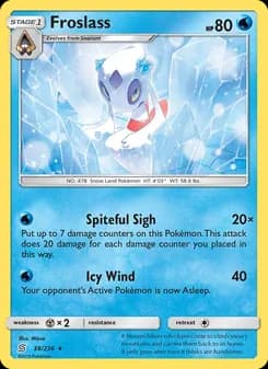 Froslass card in English