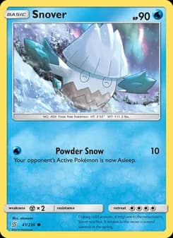 Snover card in English