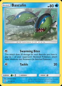 Basculin card in English