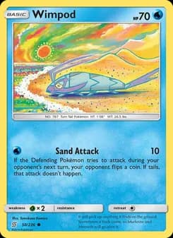 Wimpod card in English